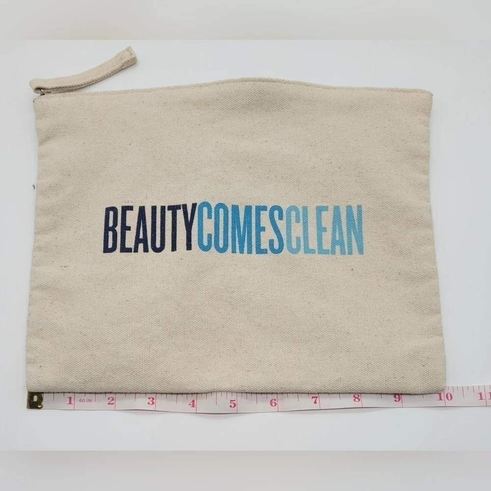 NWOT Beauty Counter Make-up Bag Canvas Zipper​​​